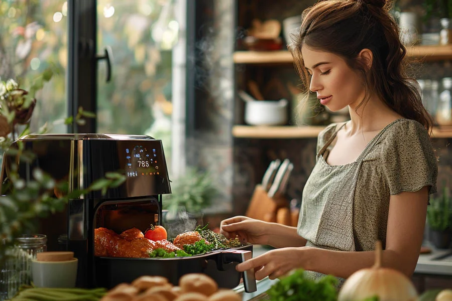 Space-saving mini air fryer for dorms