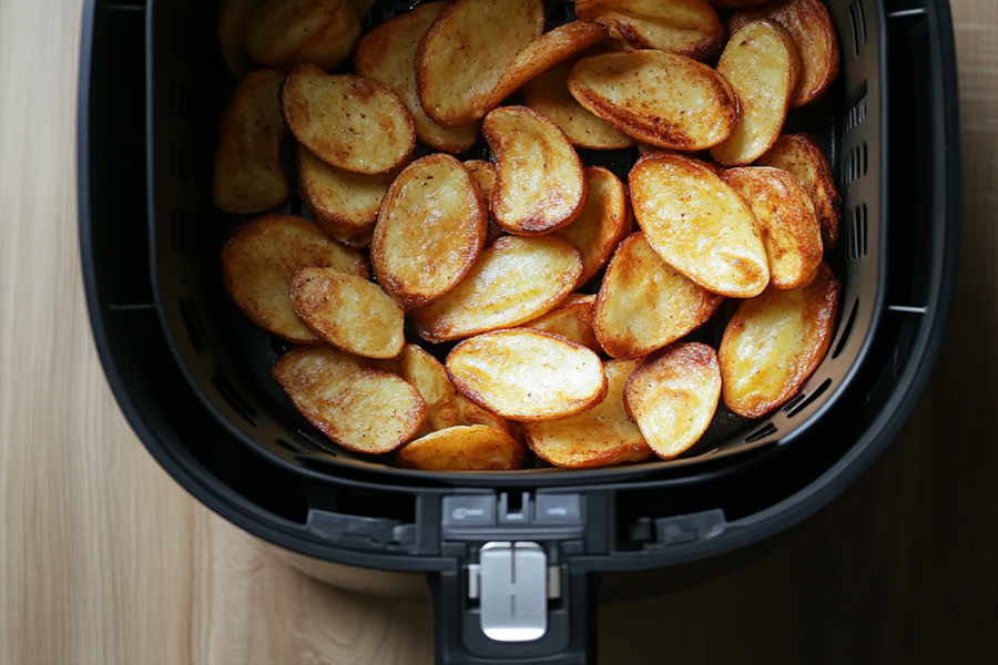 Compact air fryer for small kitchen